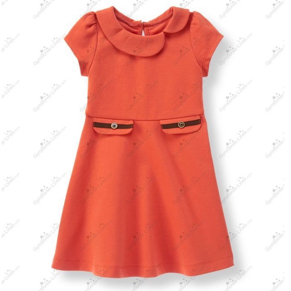 Janie and Jack Pumpkin Harvest Ponte Dress Size 4